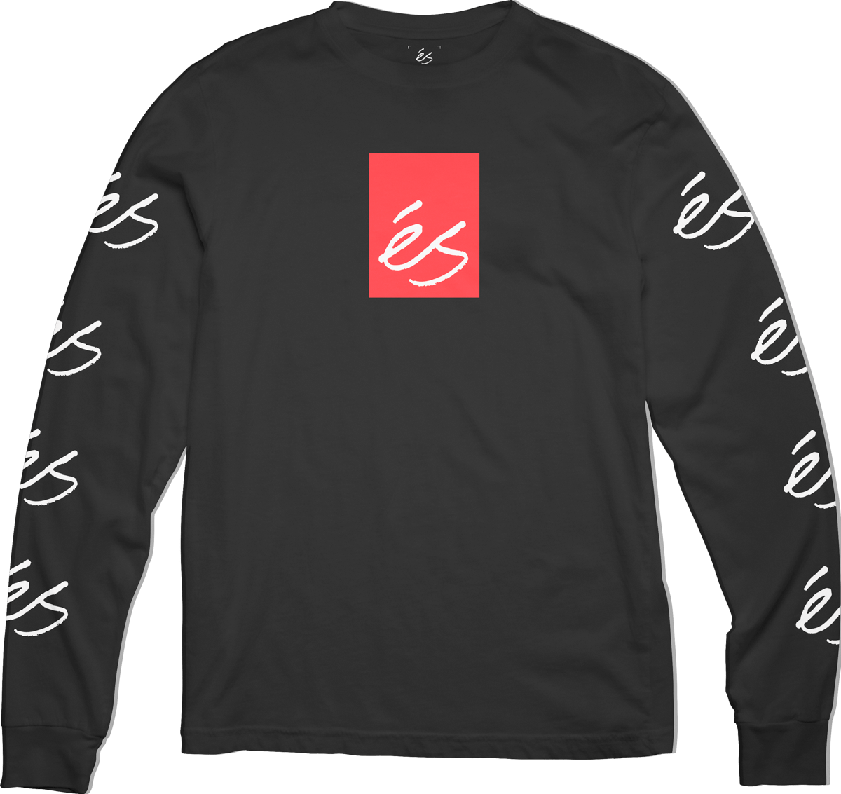 Block L/S Tee black - t-shirt | éS skateboarding L/S Basic T-Shirt Es Footwear Sneakers Skate Style OG Premium