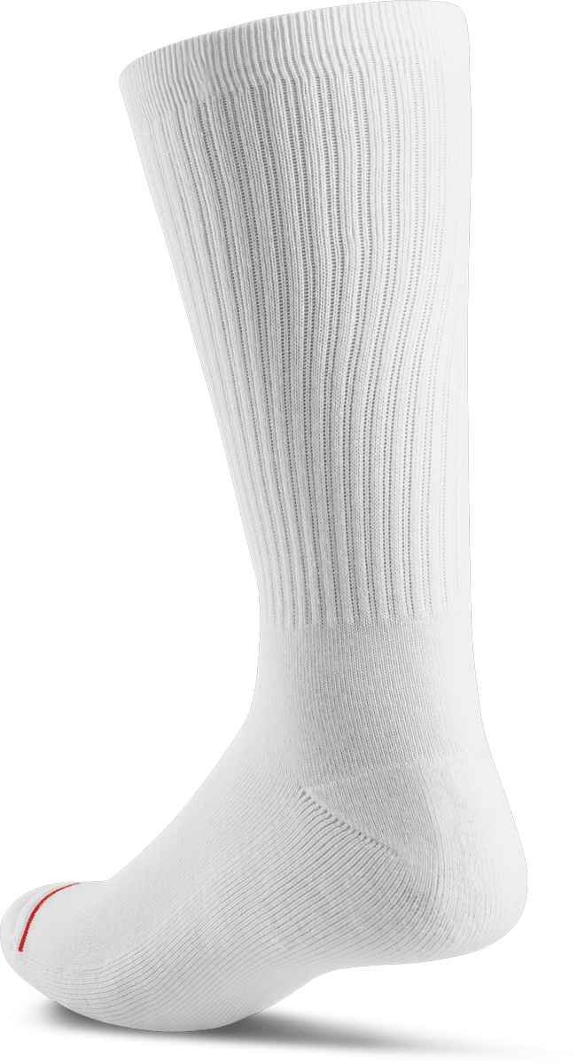 script crew sock - clothing accessories - white - esskateboarding