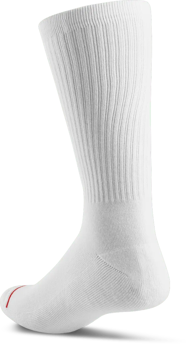 Script Crew Sock White Skateboarding Fit | éS skateboarding Crew Sock Es WHITE / One Size Footwear Sneakers Skate Style OG Premium 5140000937.100.OS.1ST 7630961810153