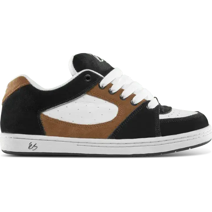 Accel Og brown/black/white - skate shoes | éS Skateboarding