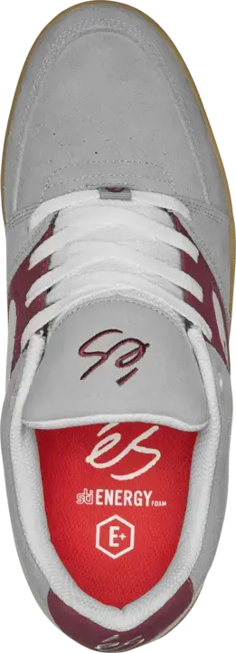 Accel Slim grey/burgundy - skate shoes | éS Skateboarding Accel Slim grey/burgundy - skate shoes | éS Skateboarding