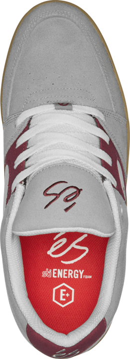 Accel Slim grey/burgundy - skate shoes | éS Skateboarding