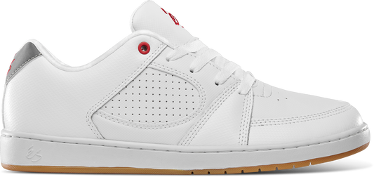accel slim - skate shoes - white/silver - esskateboarding