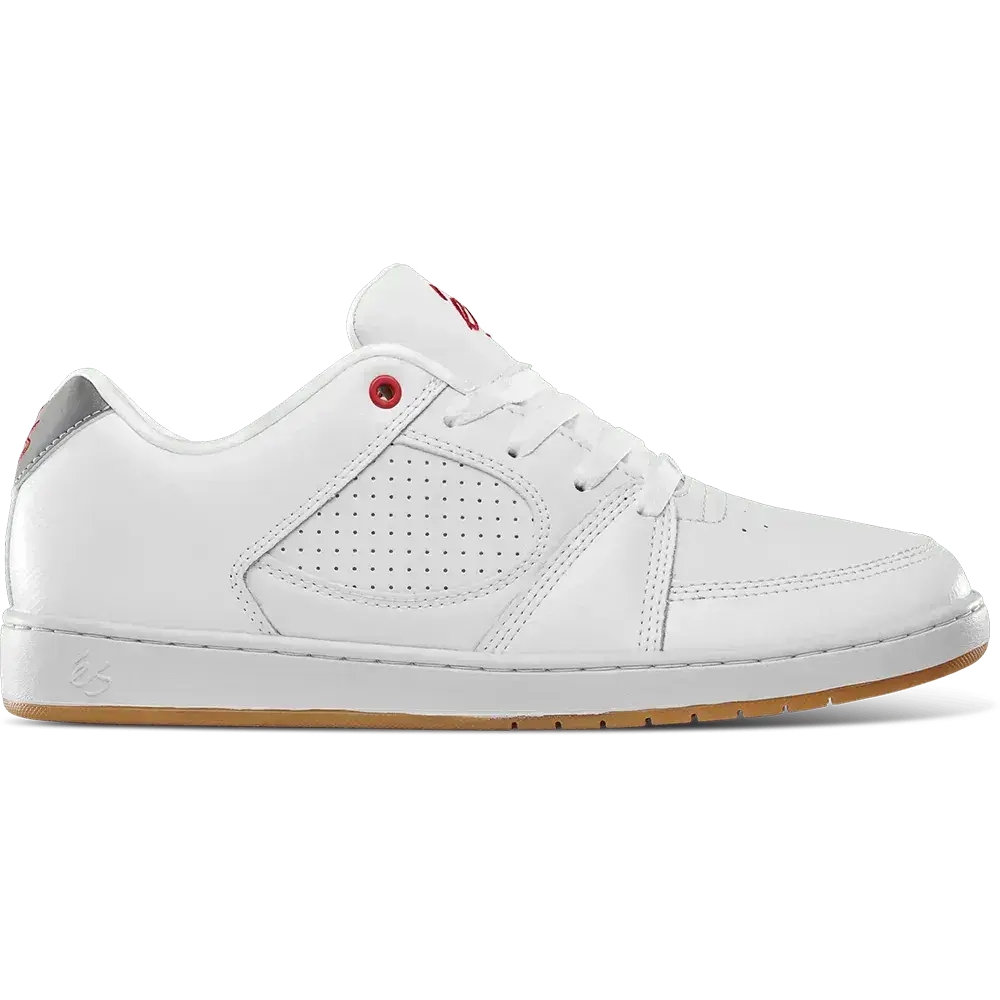 Accel Slim white/silver - skate shoes | éS Skateboarding Low-Top Shoe Es Footwear Sneakers Skate Style OG Premium