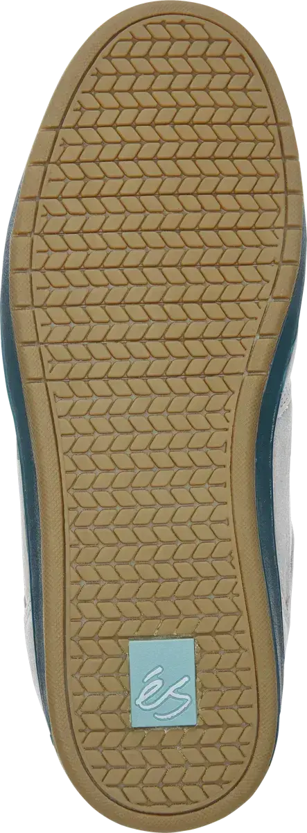 Accel Slim Shoe White/Navy/Gum Panel | éS Skateboarding