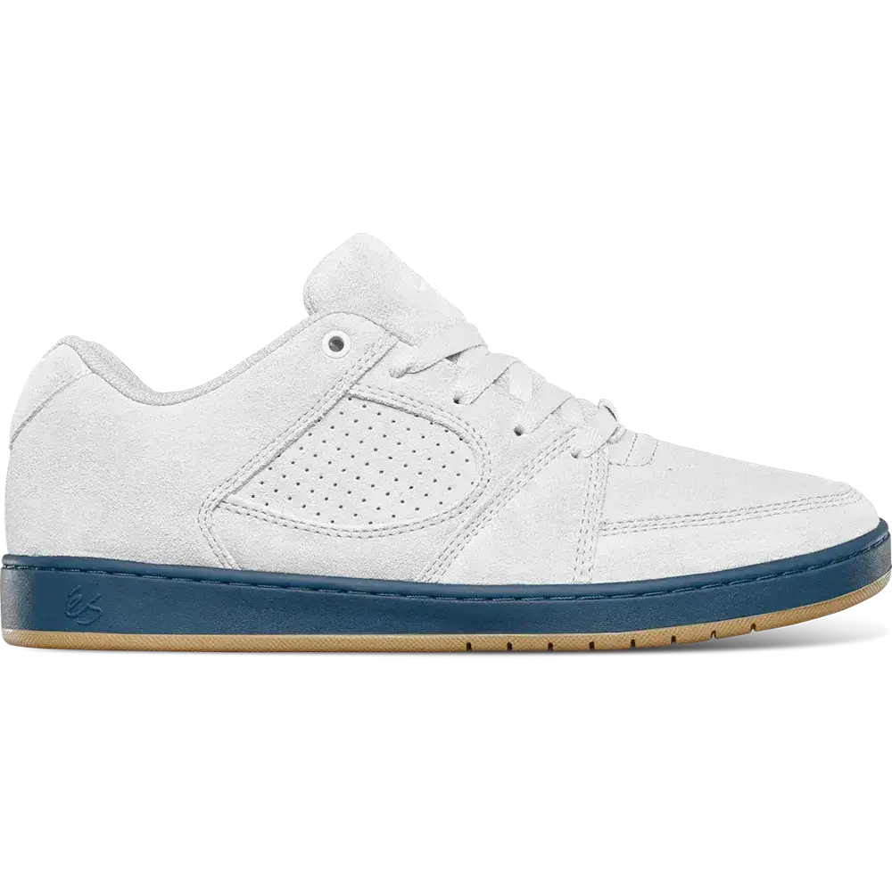 Accel Slim Shoe White/Navy/Gum Panel | éS Skateboarding Low-Top Shoe Es Footwear Sneakers Skate Style OG Premium