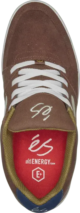 Accel Slim brown/tan/blue - skate shoes | éS Skateboarding