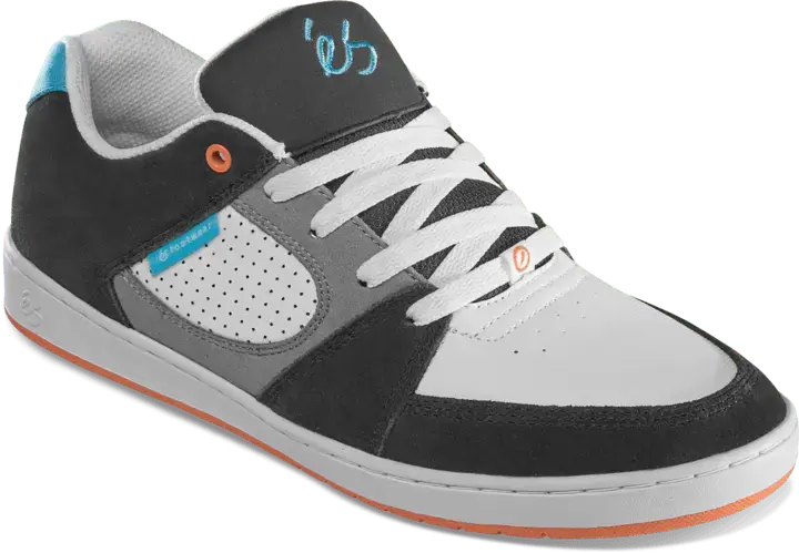 es スケシュー Accel Slim navy/grey/orange - skate shoes | éS Skateboarding