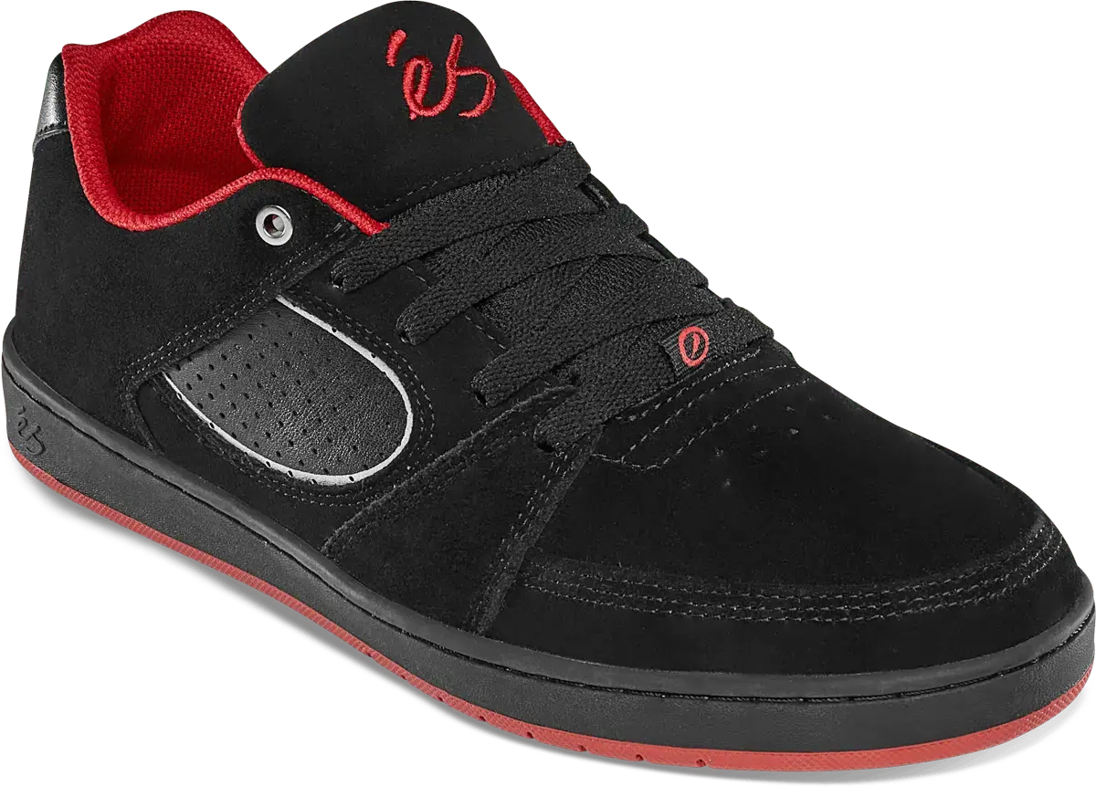 Accel Slim black/silver - skate shoes | éS Skateboarding