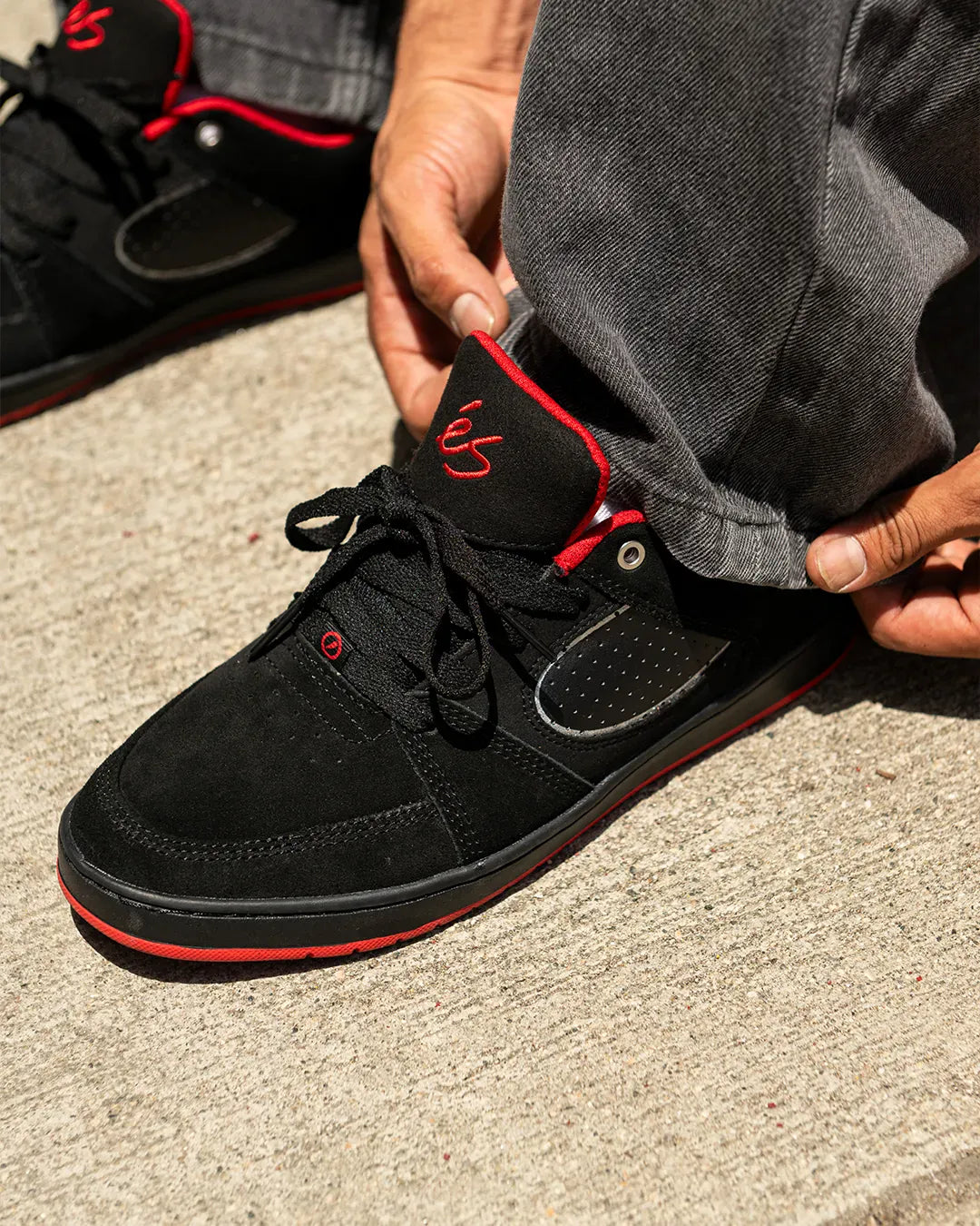 Accel Slim black/silver - skate shoes | éS Skateboarding Low-Top Shoe eS Footwear Sneakers Skate Style OG Premium