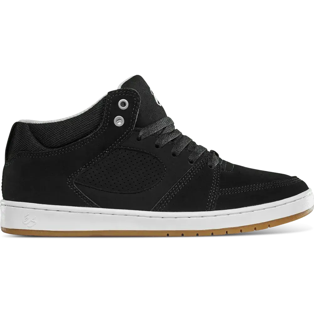Accel Slim Mid black/white/silver | éS Skateboarding Low-Top Shoe Es Footwear Sneakers Skate Style OG Premium