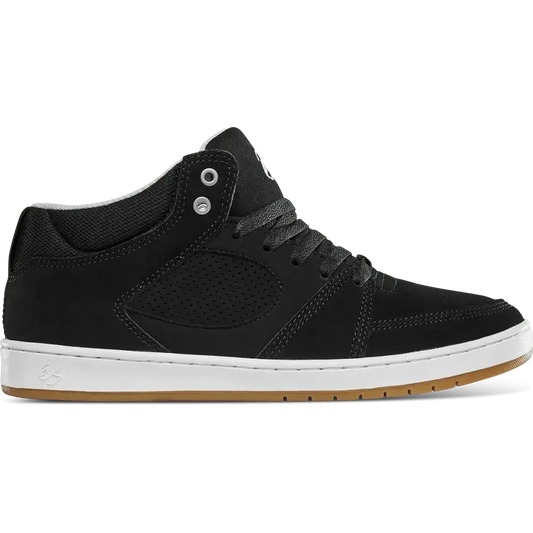 Accel Slim Mid black/white/silver | éS Skateboarding Low-Top Shoe Es Footwear Sneakers Skate Style OG Premium