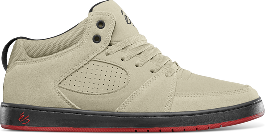 accel slim mid - skate shoes - tan/black - esskateboarding