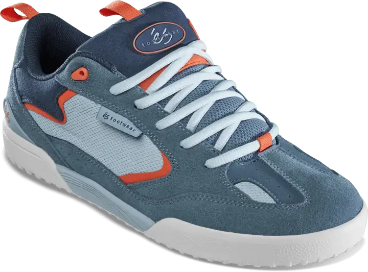 Quattro blue/white/navy - skate shoes | éS Skateboarding Quattro blue/white/navy - skate shoes | éS Skateboarding