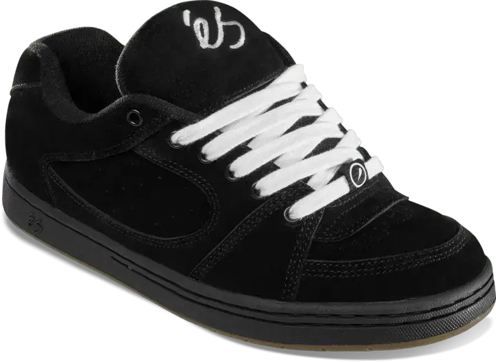 Accel Black – Low-Top Skate Shoe | éS Skateboarding