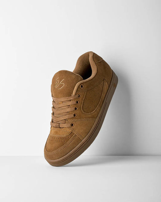 Accel Skate Shoes in Brown, Gum | éS Skateboarding eS Footwear Sneakers Skate Style OG Premium