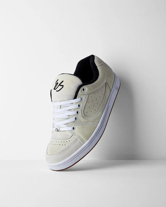 Accel Skate Shoes in White, Black | éS Skateboarding eS Footwear Sneakers Skate Style OG Premium