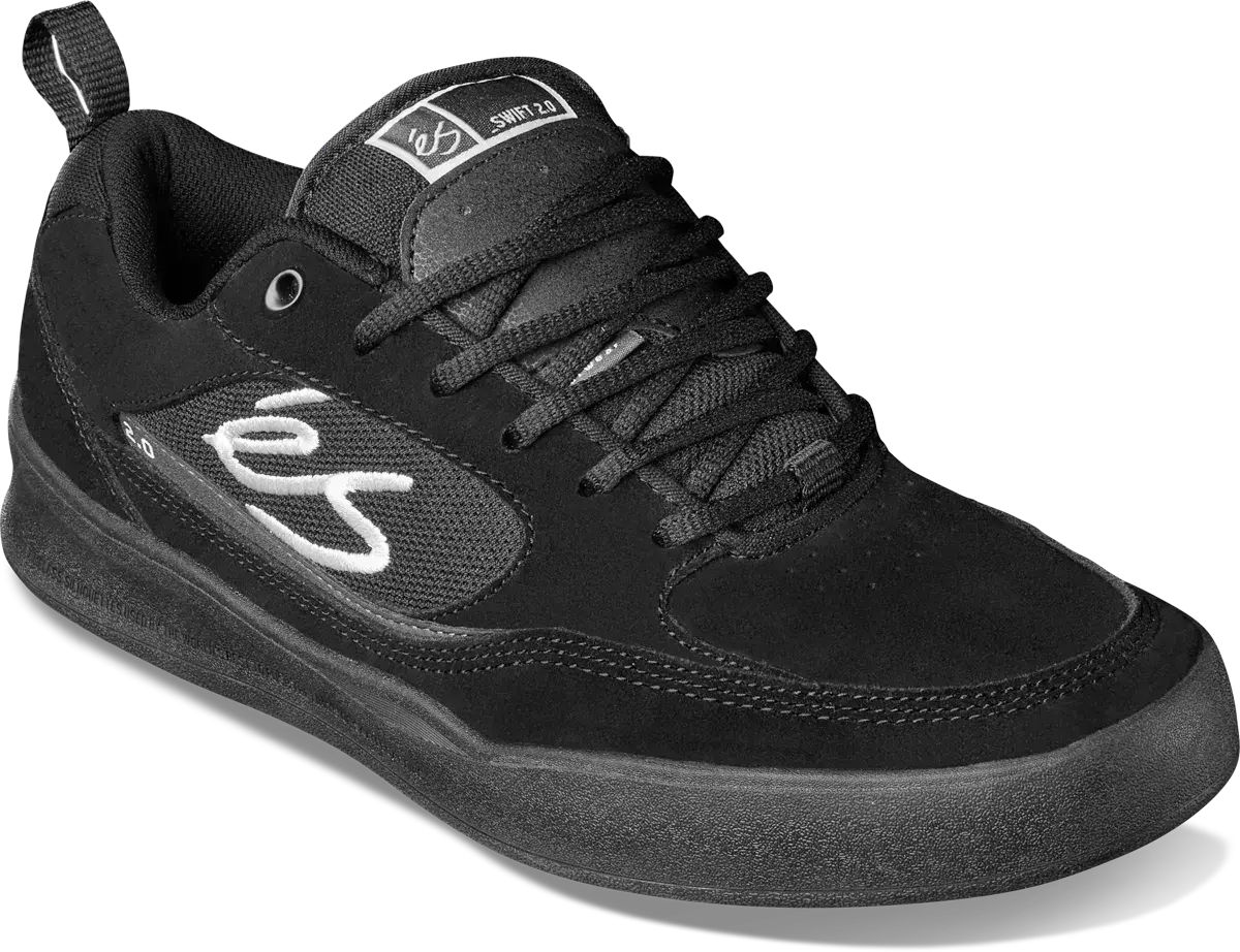 ES Swift 1.5 Skate Shoes - Navy/Black, Men's 8 / Women's 9.5 Medium, 90's Inspired Tech Design