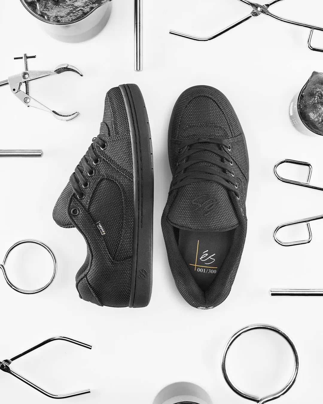 Accel X Kevlar Black – Skate Shoe | éS Skateboarding Low-Top Shoe eS Footwear Sneakers Skate Style OG Premium