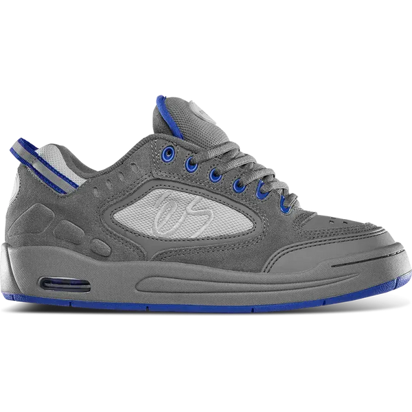 Creager Low-Top Shoe Grey/Royal Suede | éS Skateboarding