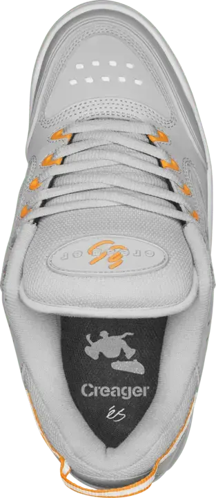 Creager grey/orange - skate shoes | éS Skateboarding