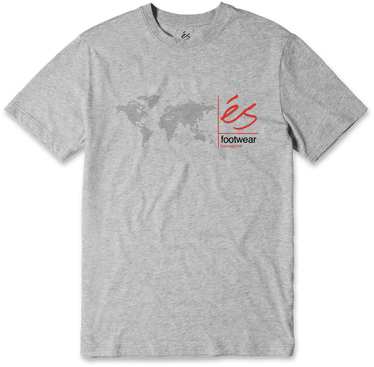 digi map tee - shirts & tops - grey/heather - esskateboarding