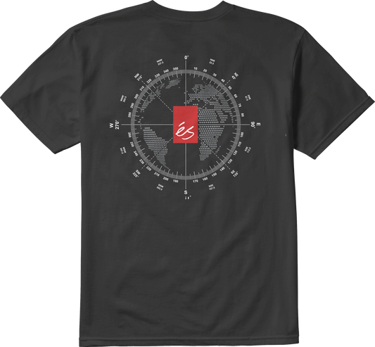 compass tee - shirts & tops - black - esskateboarding
