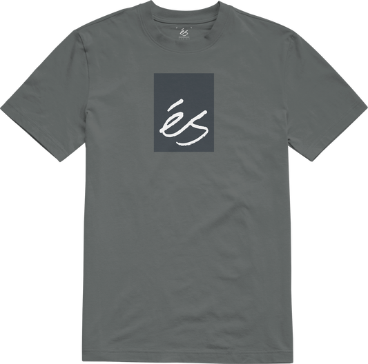 main block tee - shirts & tops - charcoal - esskateboarding