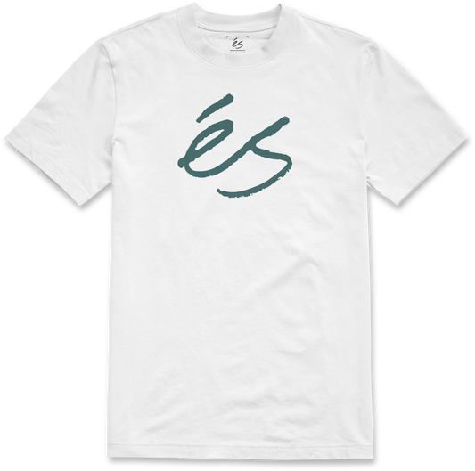 script tee - shirts & tops - white/green - esskateboarding