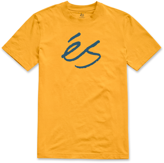 script tee - shirts & tops - gold - esskateboarding