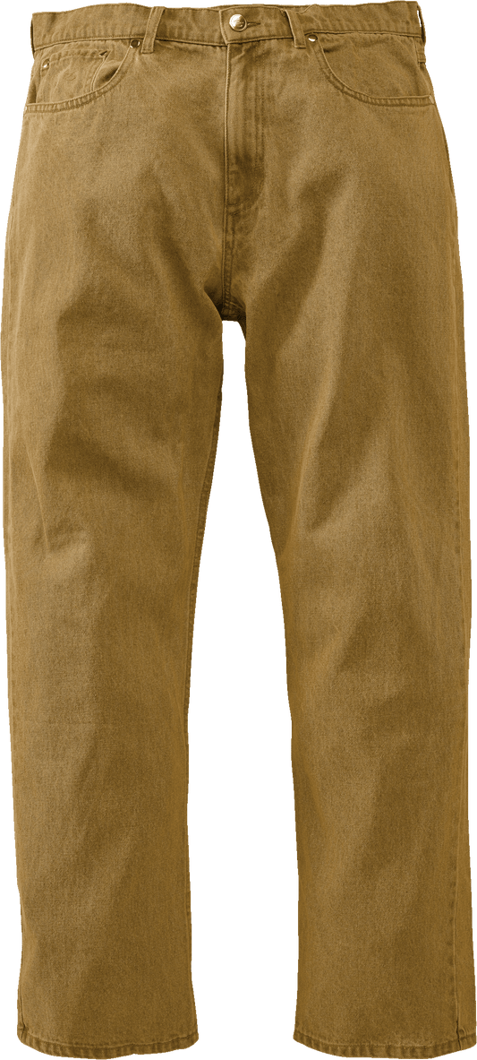 baggy denim pant - pants - brown - esskateboarding