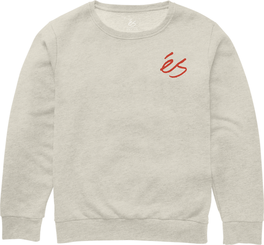 mini script crewneck - shirts & tops - bone - esskateboarding