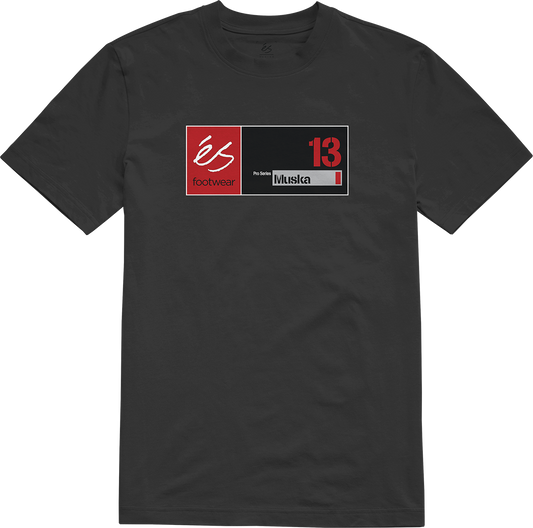 muska 13 tee - shirts & tops - black - esskateboarding