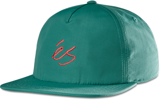 mini script nylon clipback hat - hats - emerald - esskateboarding