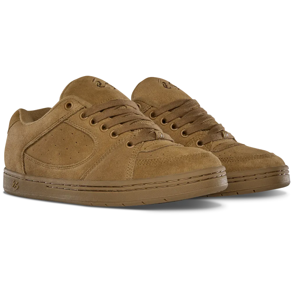 Accel Skate Shoes in Brown, Gum | éS Skateboarding eS Footwear Sneakers Skate Style OG Premium