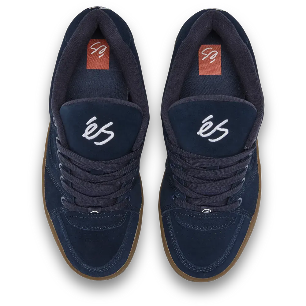 Accel Skate Shoes in Navy, Gum | éS Skateboarding eS Footwear Sneakers Skate Style OG Premium