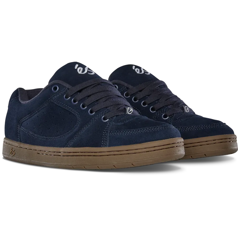Accel Skate Shoes in Navy, Gum | éS Skateboarding eS Footwear Sneakers Skate Style OG Premium