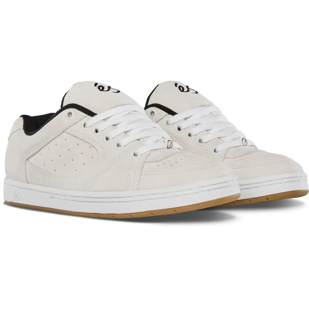 Accel Skate Shoes in White, Black | éS Skateboarding eS Footwear Sneakers Skate Style OG Premium