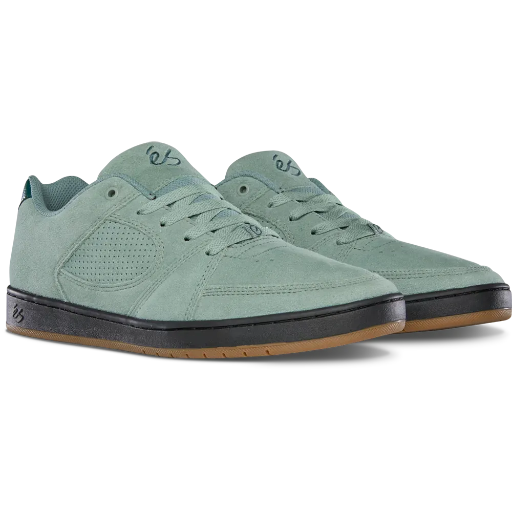 Accel Slim  Skate Shoes in Green, Black | éS Skateboarding eS Footwear Sneakers Skate Style OG Premium