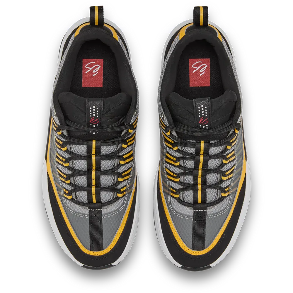 Imprint skate shoes in Black and Yellow | éS Skateboarding eS Footwear Sneakers Skate Style OG Premium