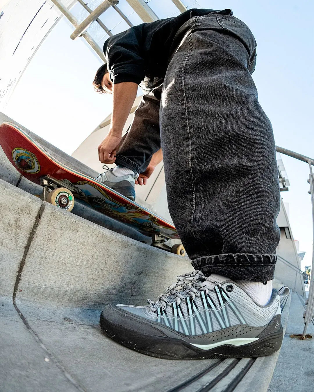 Imprint Grey/Black – Low-Top Shoe | éS Skateboarding Low-Top Shoe eS Footwear Sneakers Skate Style OG Premium