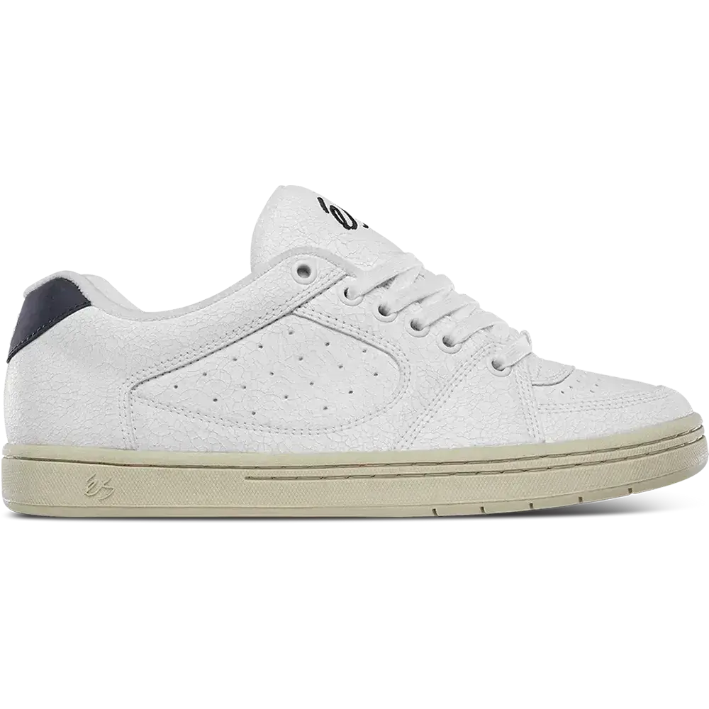 Accel White/Tan – Low-Top Skate Shoe | éS Skateboarding