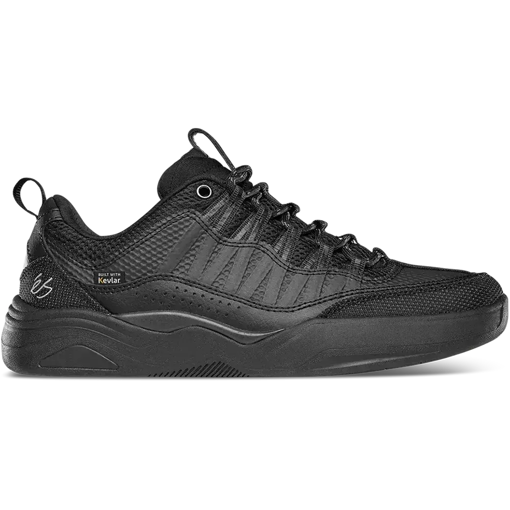 Imprint X Kevlar Black Skate Shoe | éS Skateboarding Low-Top Shoe Es Footwear Sneakers Skate Style OG Premium
