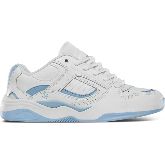Accel Slim Shoe White/Navy/Gum Panel | éS Skateboarding Accel Slim Shoe White/Navy/Gum Panel | éS Skateboarding