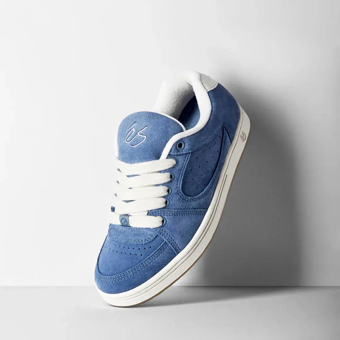 Accel Blue – Low-Top Skate Shoe | éS Skateboarding Low-Top Shoe Es Footwear Sneakers Skate Style OG Premium