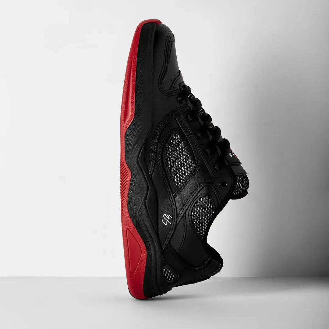 TJ Rogers Black/Red – Low-Top Shoe | éS Skateboarding Low-Top Shoe Es Footwear Sneakers Skate Style OG Premium