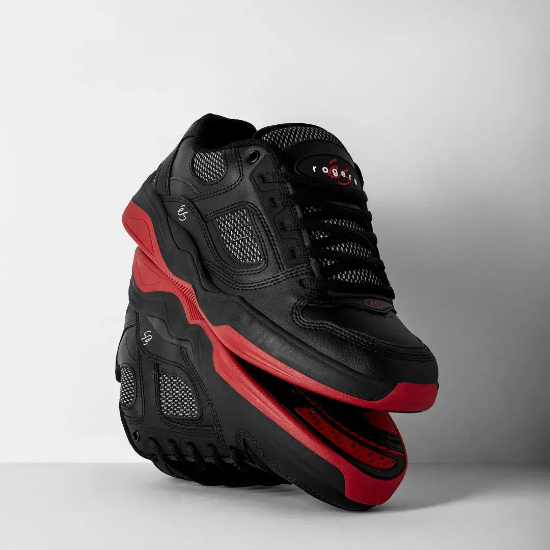 TJ Rogers Black/Red – Low-Top Shoe | éS Skateboarding Low-Top Shoe Es Footwear Sneakers Skate Style OG Premium