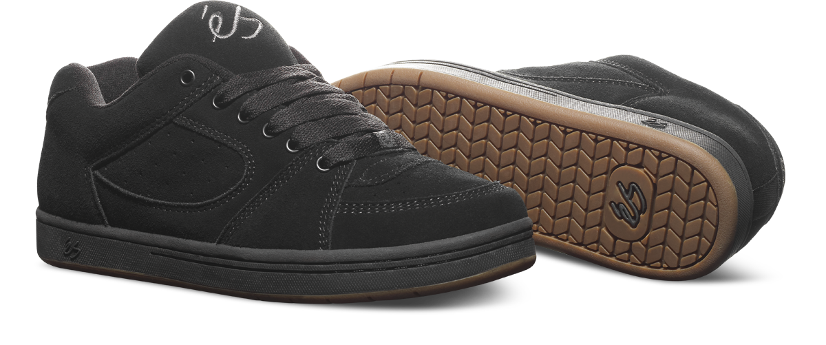 es accel og ブラック Accel OG Skate Shoe Black Suede Classic | éS skateboarding