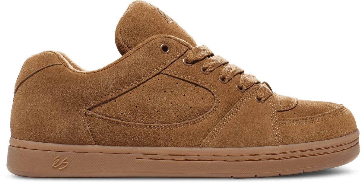 Accel OG Skate Shoe Brown/Gum Suede | éS skateboarding – éS