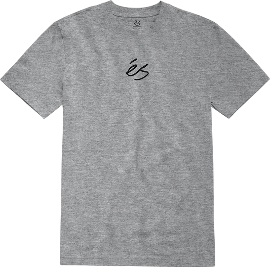 mini script tee - shirts & tops - grey/heather - esskateboarding